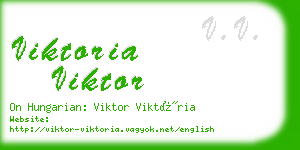 viktoria viktor business card